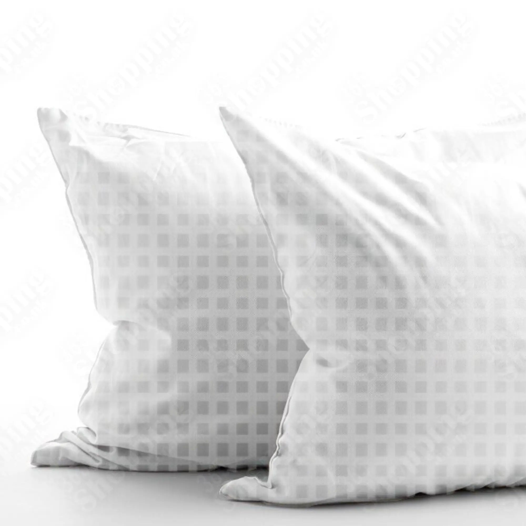 Ultra Soft & Supportive Check Pillow with Extra Hollowfiber Filling - Available in Packs of 1, 2, or 4 - Perfect for Restful Sleep 365shopping.co.uk