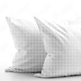 Ultra Soft & Supportive Check Pillow with Extra Hollowfiber Filling - Available in Packs of 1, 2, or 4 - Perfect for Restful Sleep 365shopping.co.uk