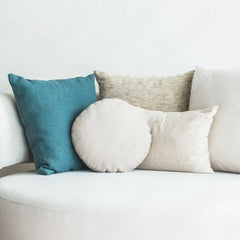 Round Cushion Inserts 14" Hollowfiber Filled Circular Pillow Fillers for Sofa, Chair & Seat Comfort 365shopping.co.uk