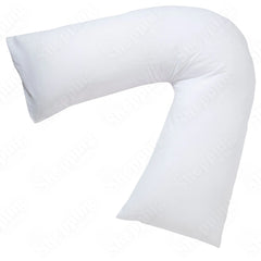 V Shaped Pillow Hollowfibre Filled  Pregnancy and Maternity Pillow Head, Neck & Body Support Pillow for comfort and Pregnancy Relief