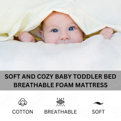 Soft & Cozy Breathable Foam Mattress for Baby & Toddler Ensuring Safe, Cozy Sleep 365shopping.co.uk