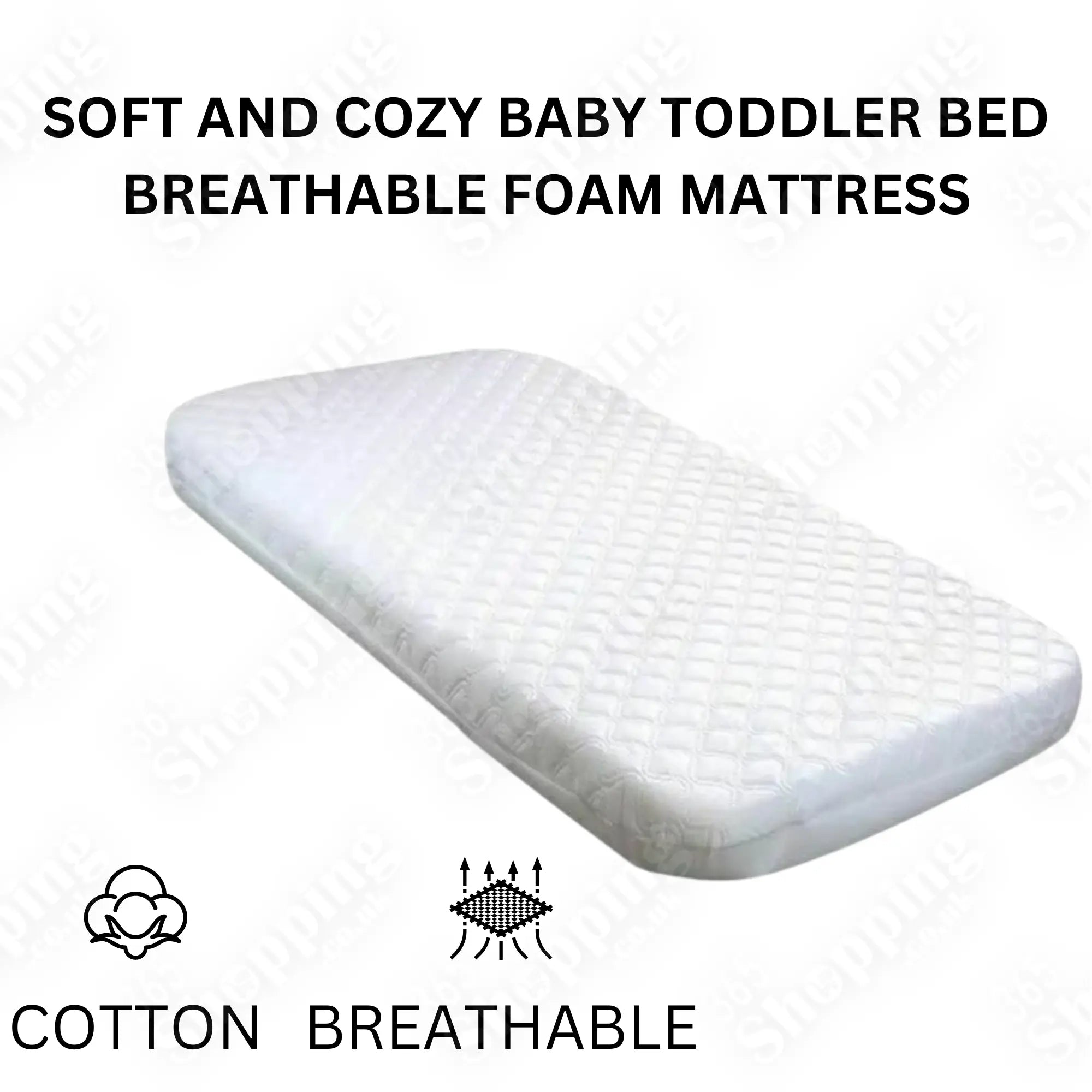 Soft & Cozy Breathable Foam Mattress for Baby & Toddler Ensuring Safe, Cozy Sleep 365shopping.co.uk
