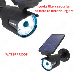 Waterproof Solar Motion Sensor Spotlight - Outdoor Security Light with 25 Feet Detection Range 365shopping.co.uk