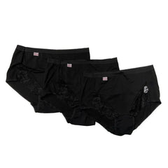 Cotton Rich Pack of 3 and 6 Ladies Briefs Lace Maxi Adults Women Knickers Pants Underwear 365shopping.co.uk
