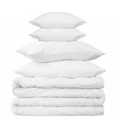 Best Deal Bundle 1 Duvet King Size, 2 Bounce Back Pillows & 2 Cushions (18"x18") - Ultimate Comfort at a Great Price