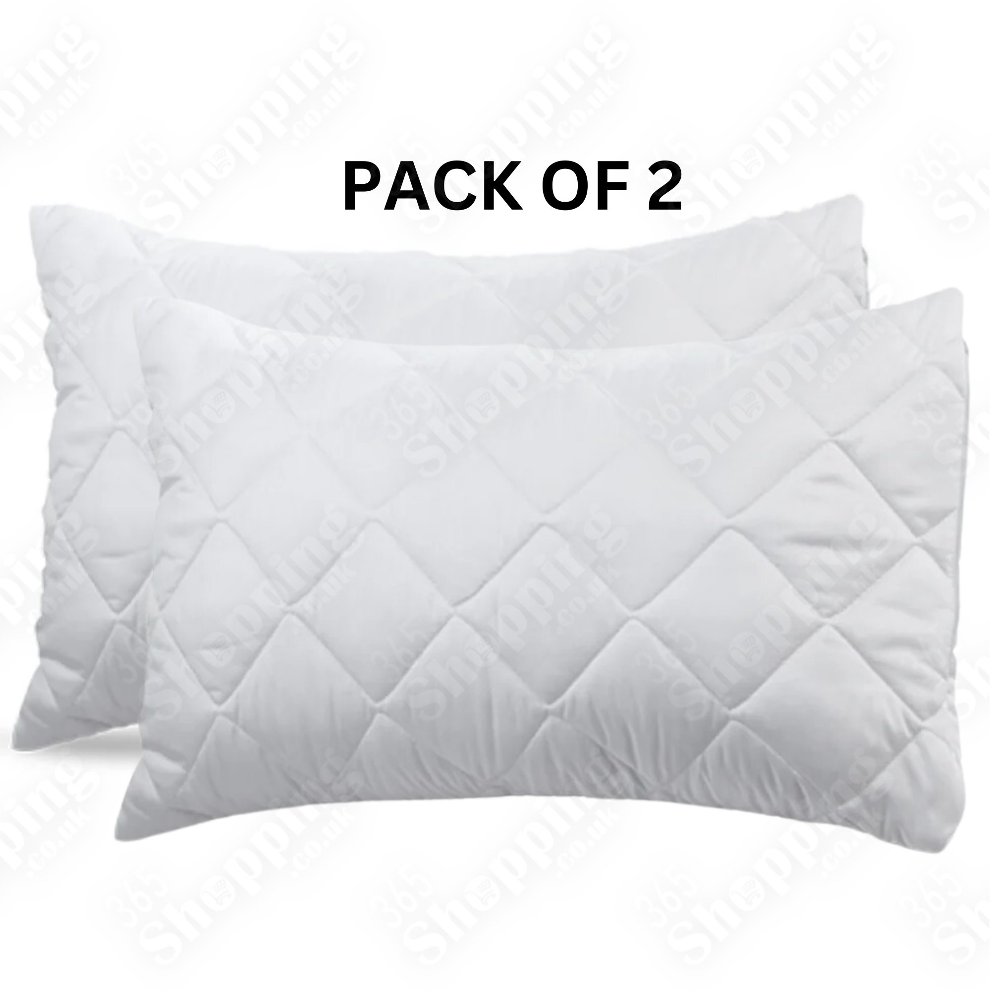 Bounce Back Quilted Pillows Super Soft  - Pack of 1, 2 or 4 - For a Great Night's Sleep