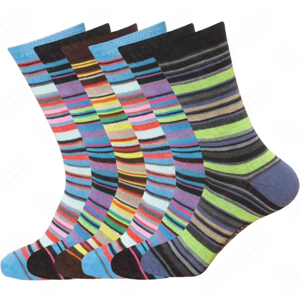 Designer Men's Socks 6 Pairs Cotton Rich Casual Socks Work Socks Size UK 6-11