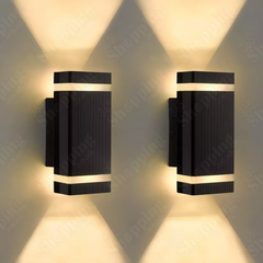 Outdoor Double Up-Down LED Wall Light Wall Lamp Waterproof Exterior Wall Sconce