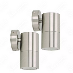 2-Pack Outdoor Stainless Steel Waterproof Garden Wall Lights – Sleek, Durable, and Weatherproof