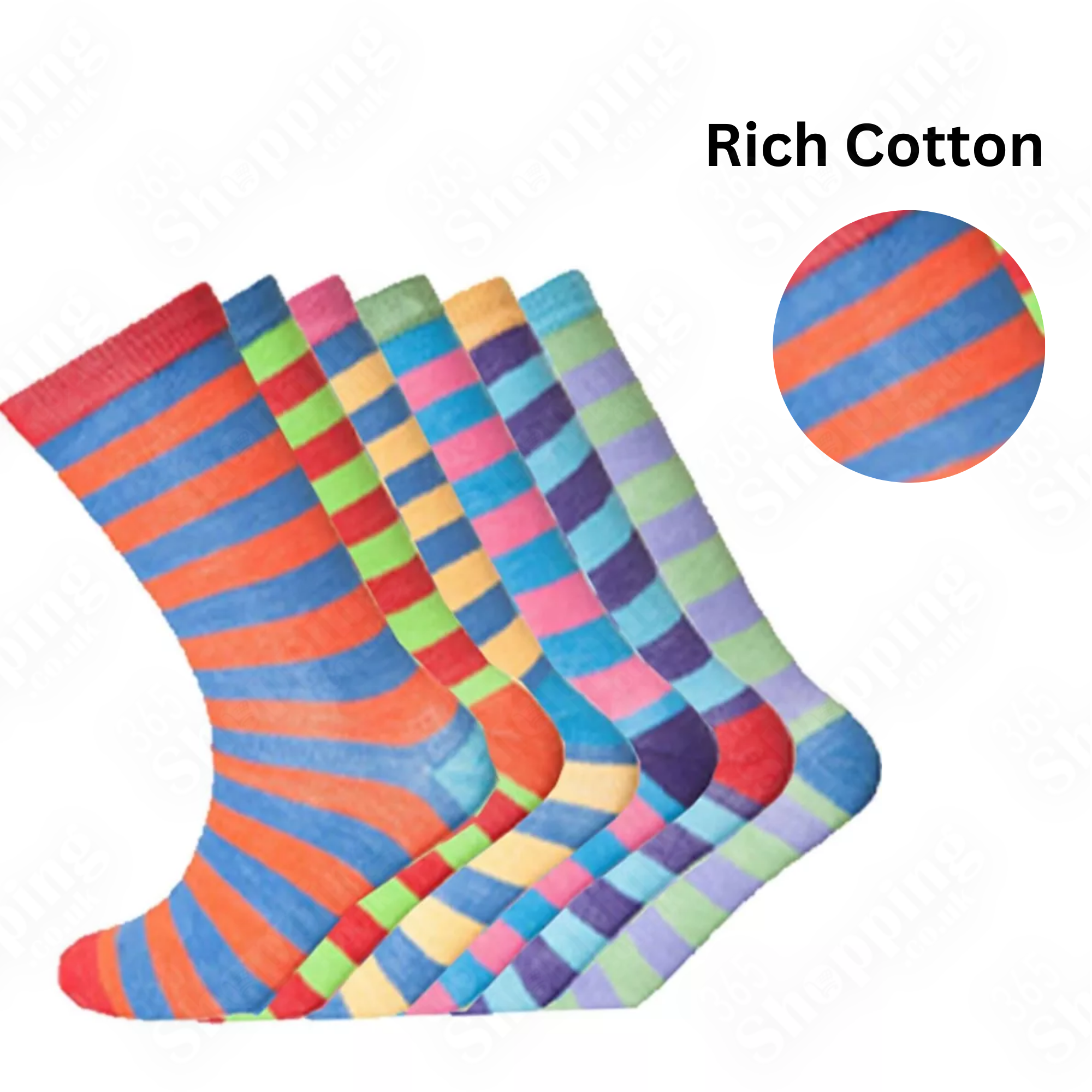 Designer Men's Socks 6 Pairs Cotton Rich Casual Socks Work Socks Size UK 6-11