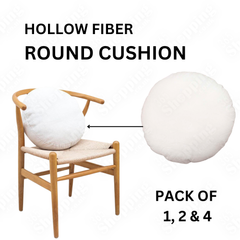 Hollowfiber Filled Round Cushion Inserts 18" ircular Pillow Fillers for Sofa, Chair Seat Comfort