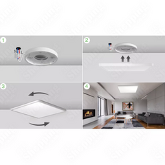 36W Waterproof LED Ceiling Light – Sleek Modern Square Flush Mount for Any Room