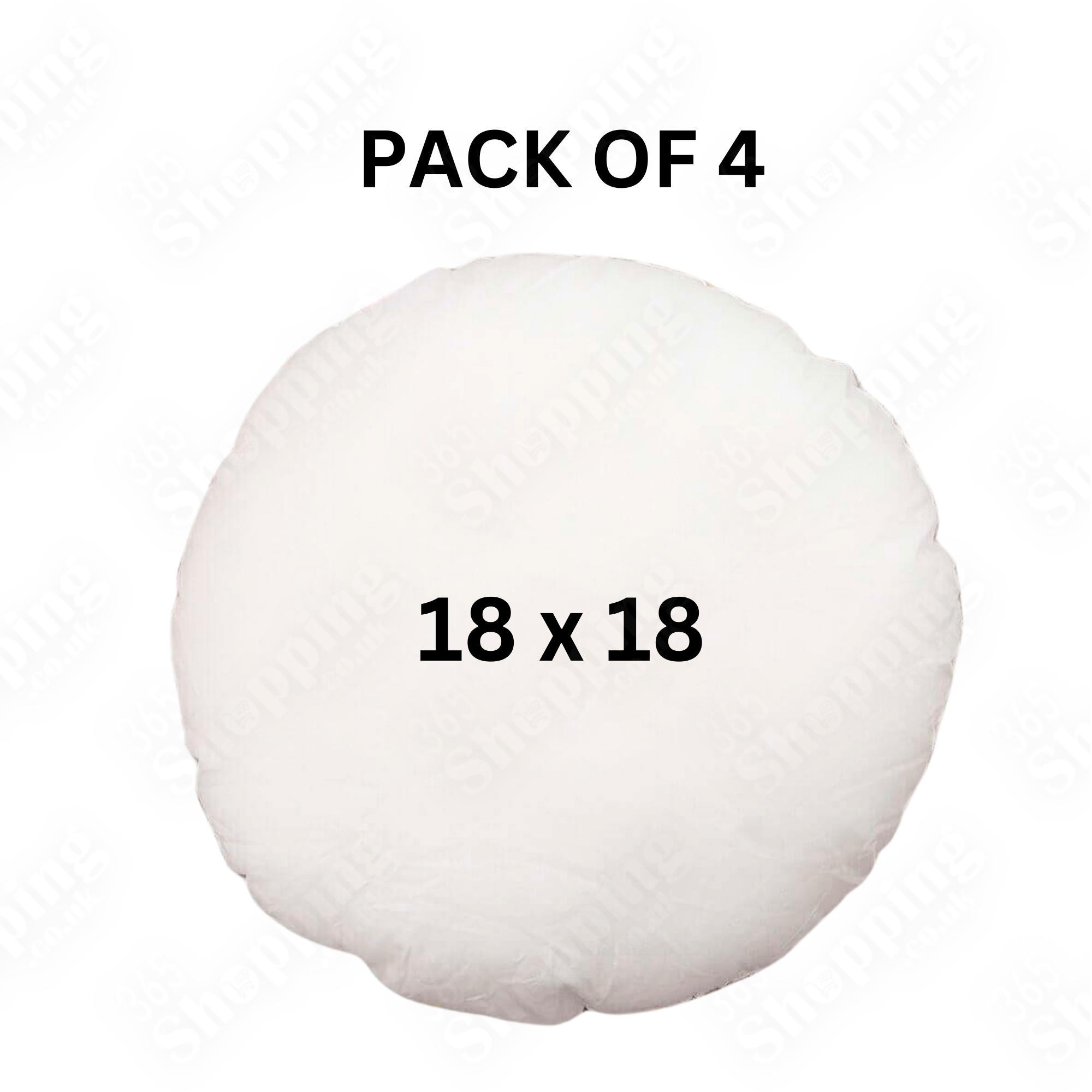 Hollowfiber Filled Round Cushion Inserts 18" ircular Pillow Fillers for Sofa, Chair Seat Comfort