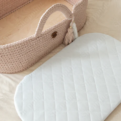 Pram Mattress Quilted Moses Basket Mattress Soft & Breathable Oval Shaped All UK Sizes