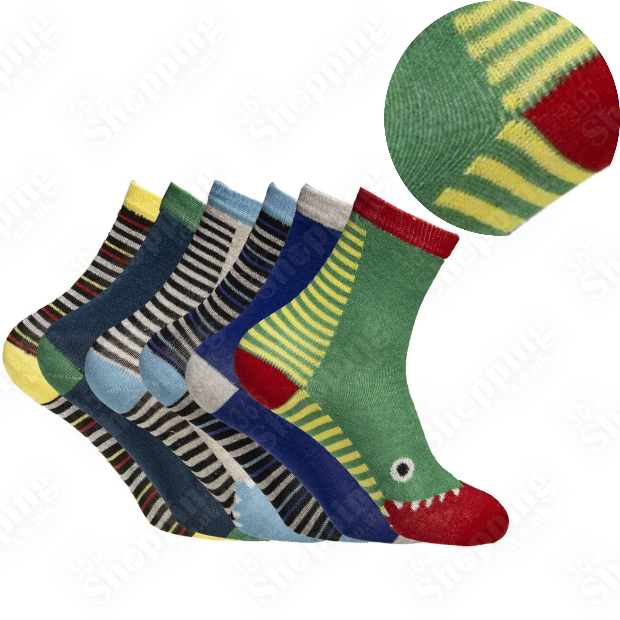 6 Pairs Kids Designer Socks Boys Ankle Socks Childern Socks Sea Life Design Docks