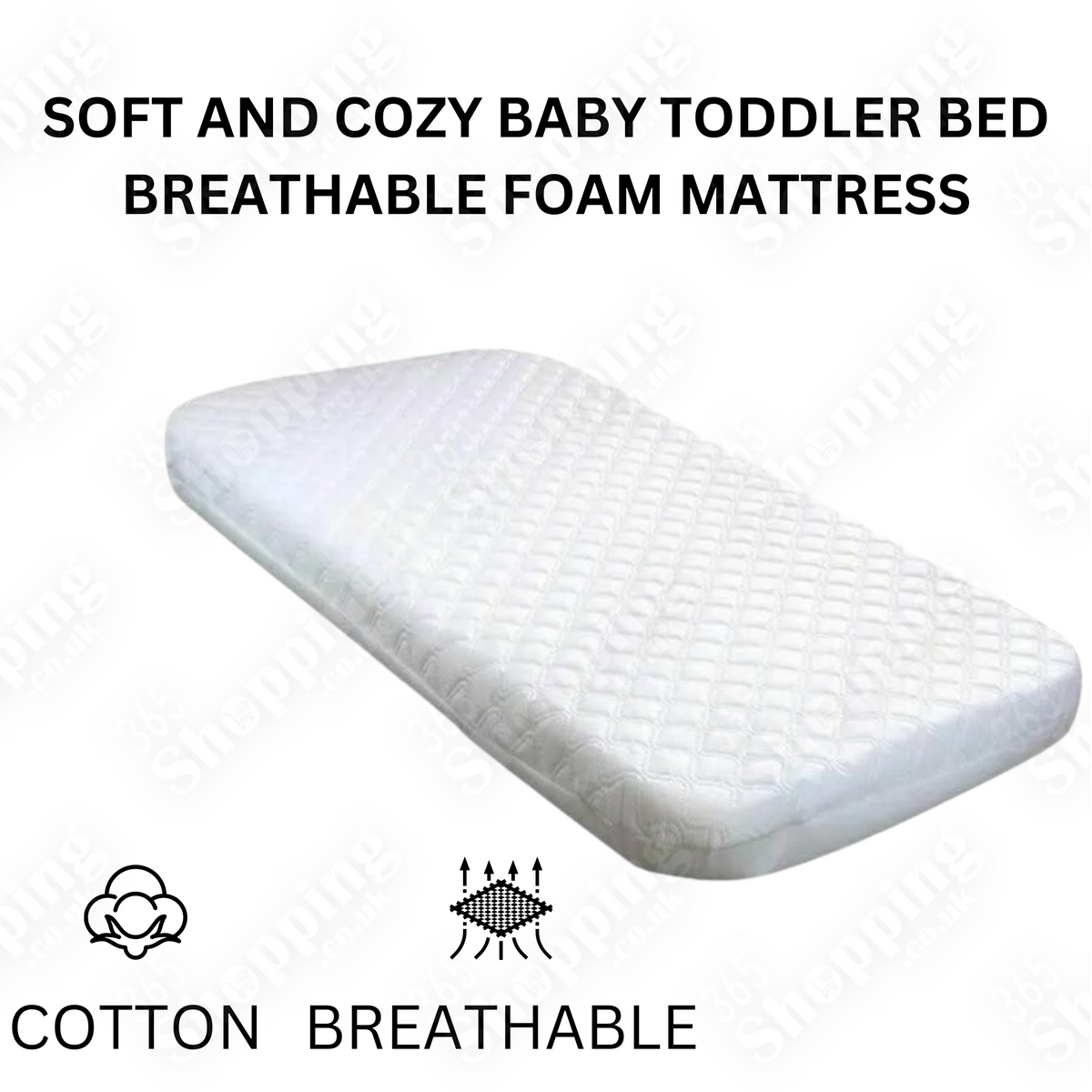 Soft & Cozy Breathable Foam Mattress for Baby & Toddler Ensuring Safe, Cozy Sleep