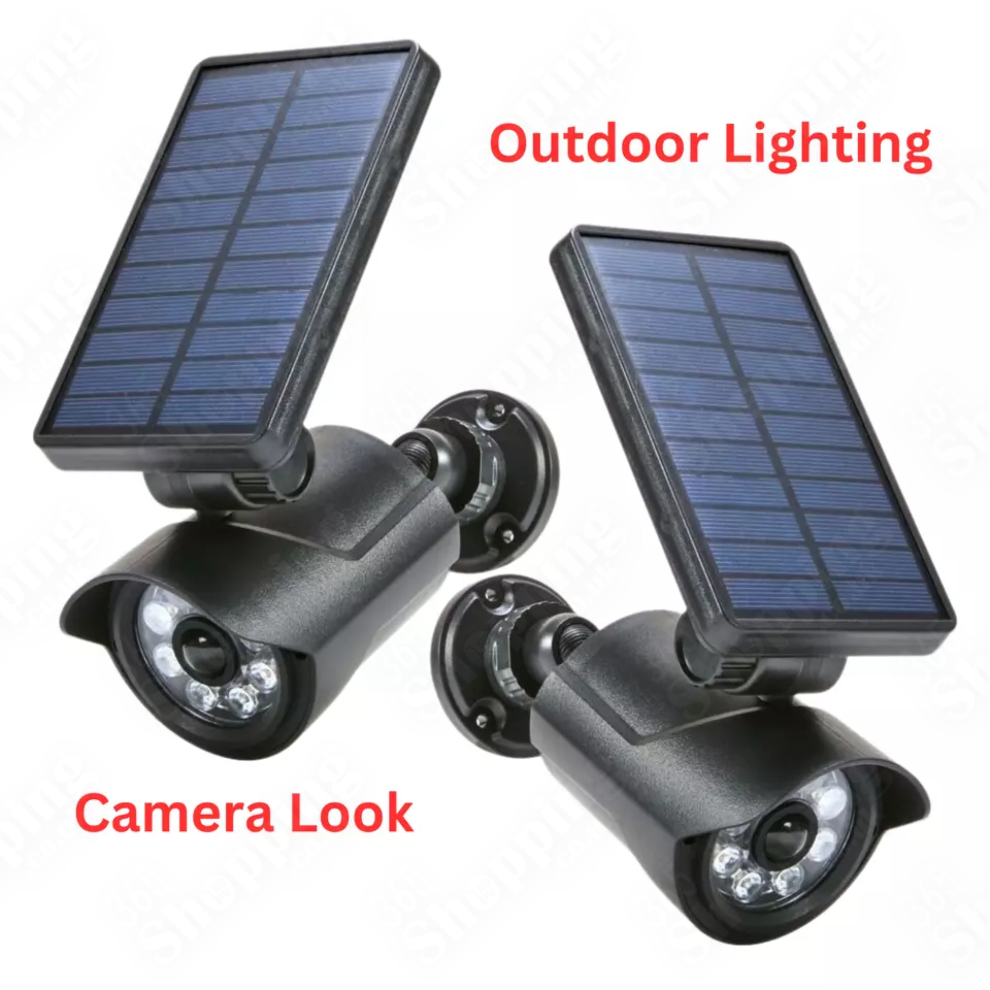 Waterproof Solar Motion Sensor Spotlight - Outdoor Security Light with 25 Feet Detection Range