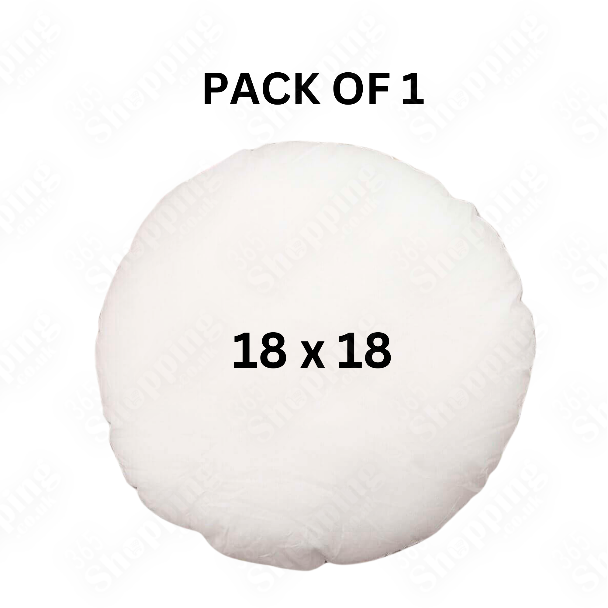 Hollowfiber Filled Round Cushion Inserts 18" ircular Pillow Fillers for Sofa, Chair Seat Comfort