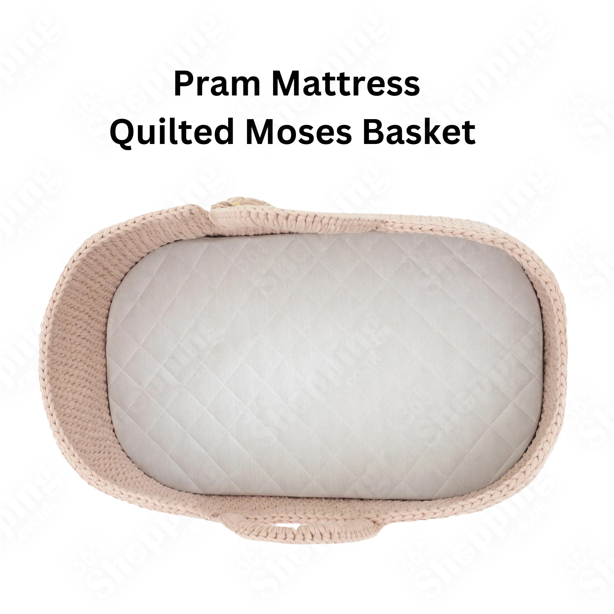 Pram Mattress Quilted Moses Basket Mattress Soft & Breathable Oval Shaped All UK Sizes