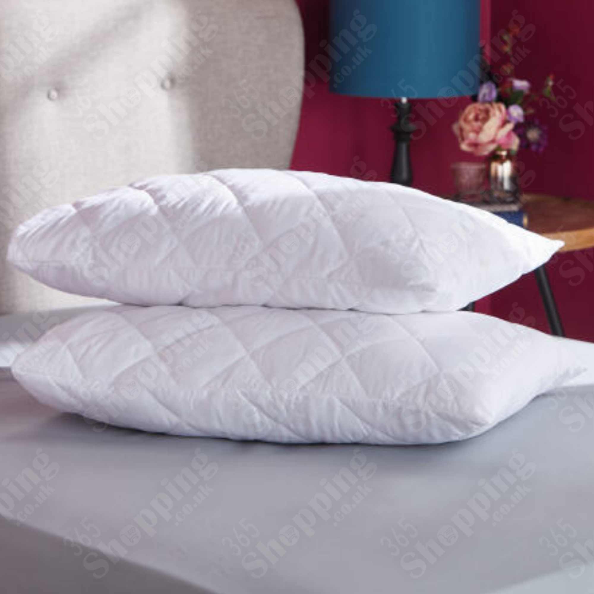 Bounce Back Quilted Pillows Super Soft  - Pack of 1, 2 or 4 - For a Great Night's Sleep