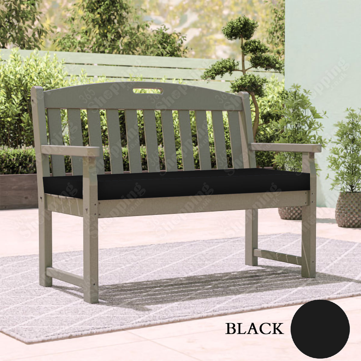 Garden Bench Seat Pad  2, 3 and 4 Seater Outdoor Furniture  HD Foam Waterproof Cushion Seat Pad