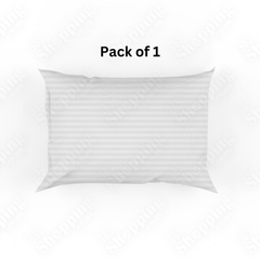 Hotel Quality Extra-Filled Stripe Pillows Bounce Back Bed Pillows, Available in Packs of 1, 2, or 4