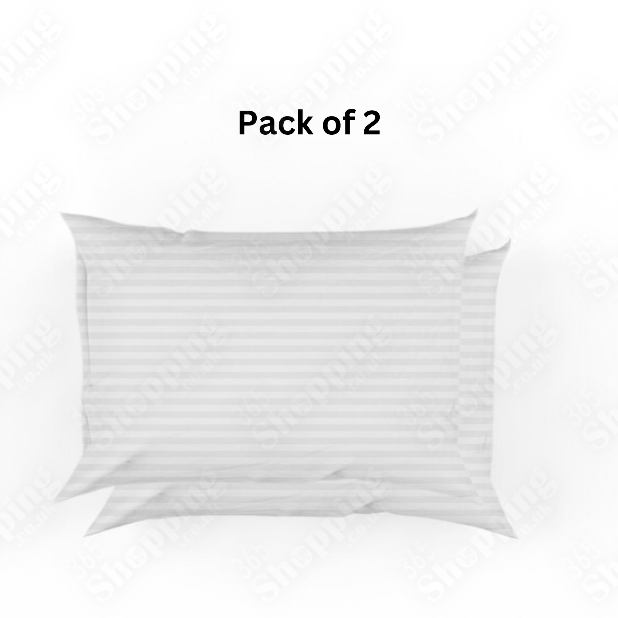 Hotel Quality Extra-Filled Stripe Pillows Bounce Back Bed Pillows, Available in Packs of 1, 2, or 4