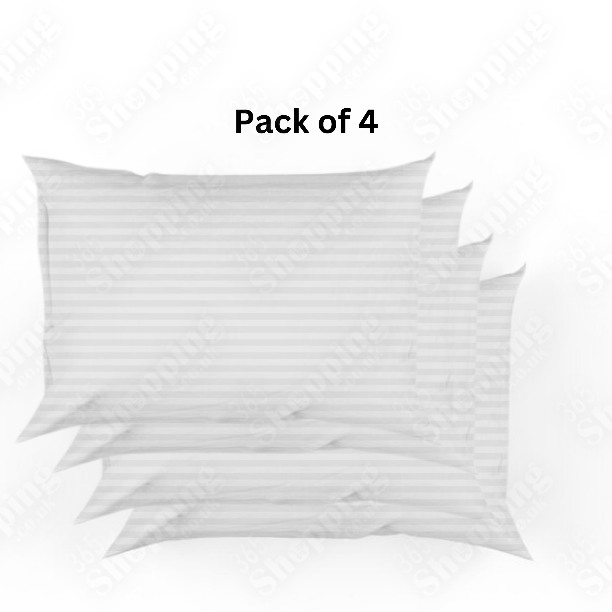 Hotel Quality Extra-Filled Stripe Pillows Bounce Back Bed Pillows, Available in Packs of 1, 2, or 4