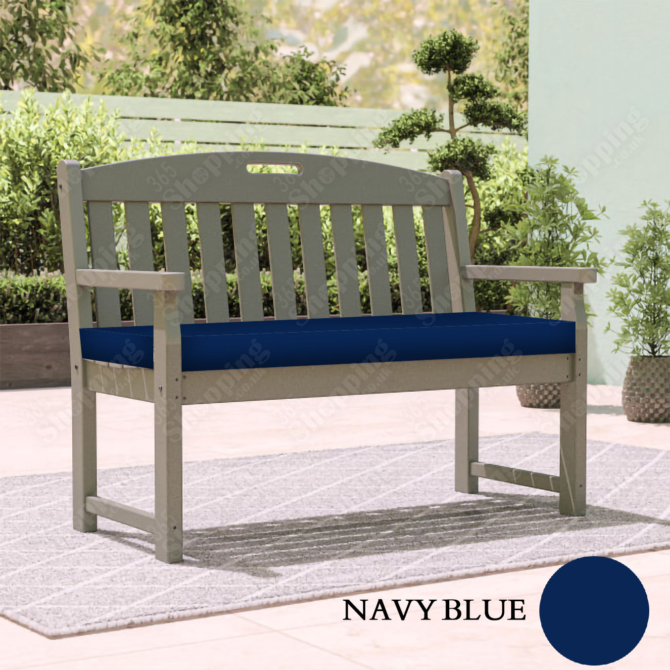 Garden Bench Seat Pad  2, 3 and 4 Seater Outdoor Furniture  HD Foam Waterproof Cushion Seat Pad