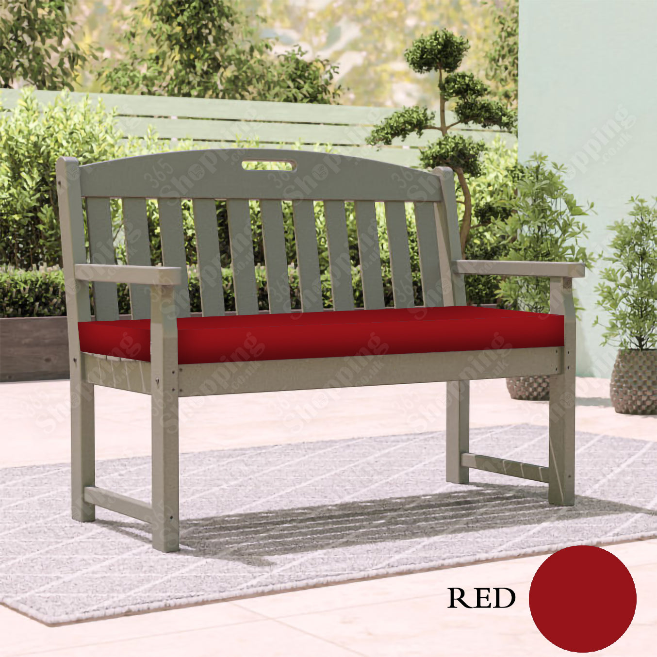 Garden Bench Seat Pad  2, 3 and 4 Seater Outdoor Furniture  HD Foam Waterproof Cushion Seat Pad