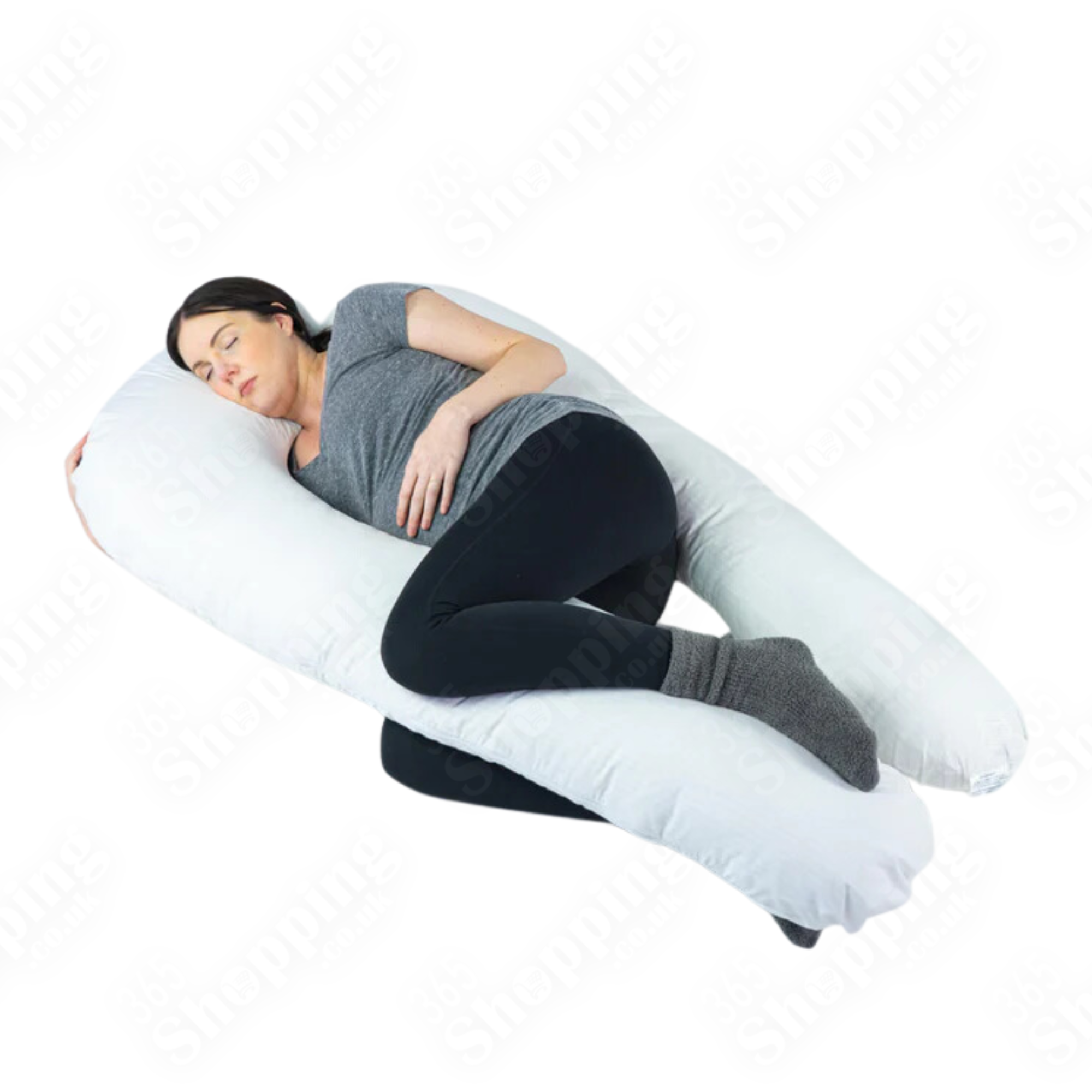 U-Shaped Full Body and Maternity Pillow - 9 feet and 12 feet Orthopedic Pregnancy Support & Nursing Cushion