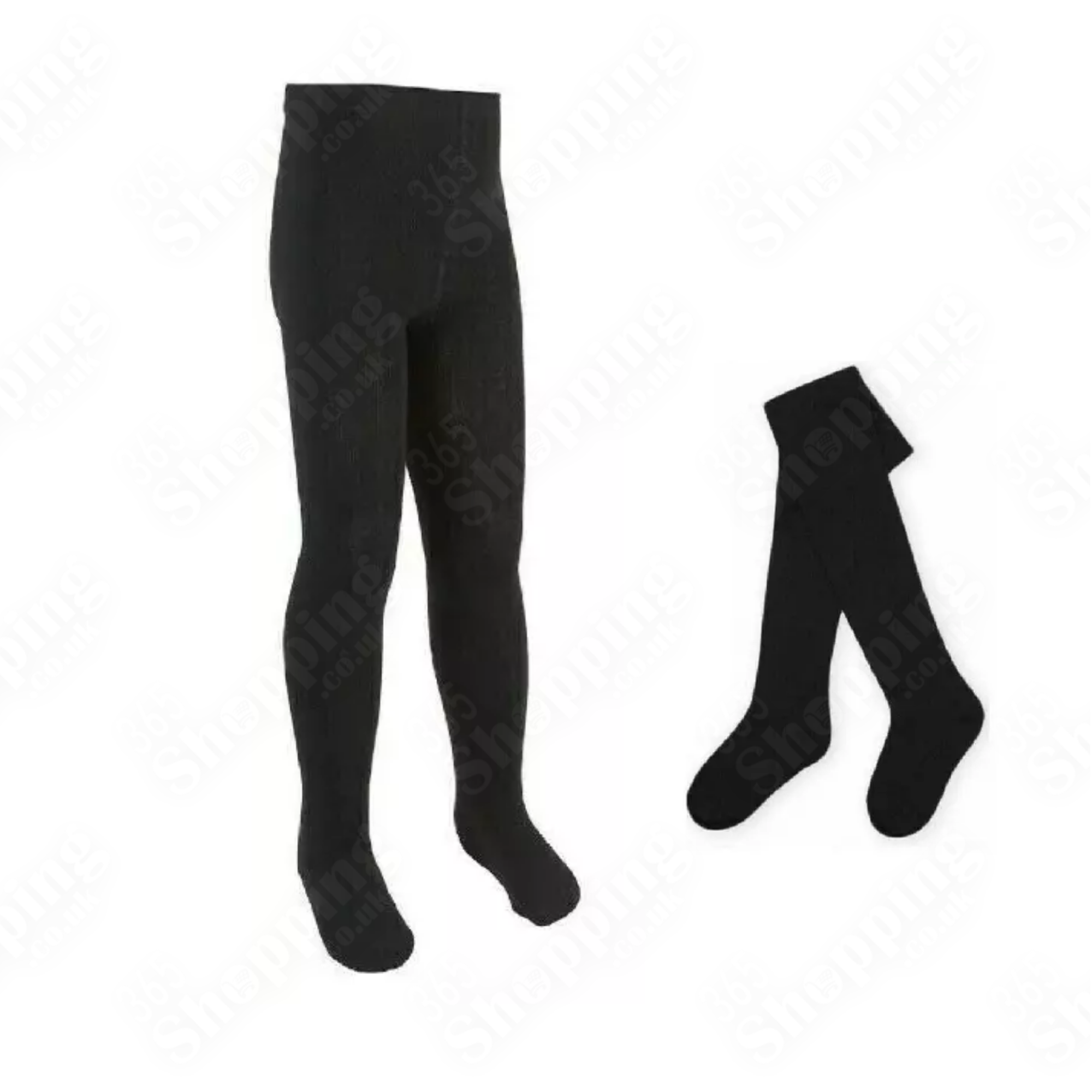 Girls School Tights - Cotton  Rich Girls Tights Warm, Soft & Thick - Ages 3-12 Years - Available in 3 Pairs