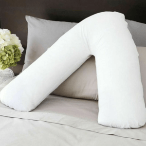 V Shaped Pillow Orthopaedic Body and Neck Support Pregnancy Maternity Nursing Pillow hollow fiber cushions Hollow Fibre Cushions and Pillows V Pillow 1 300x300
